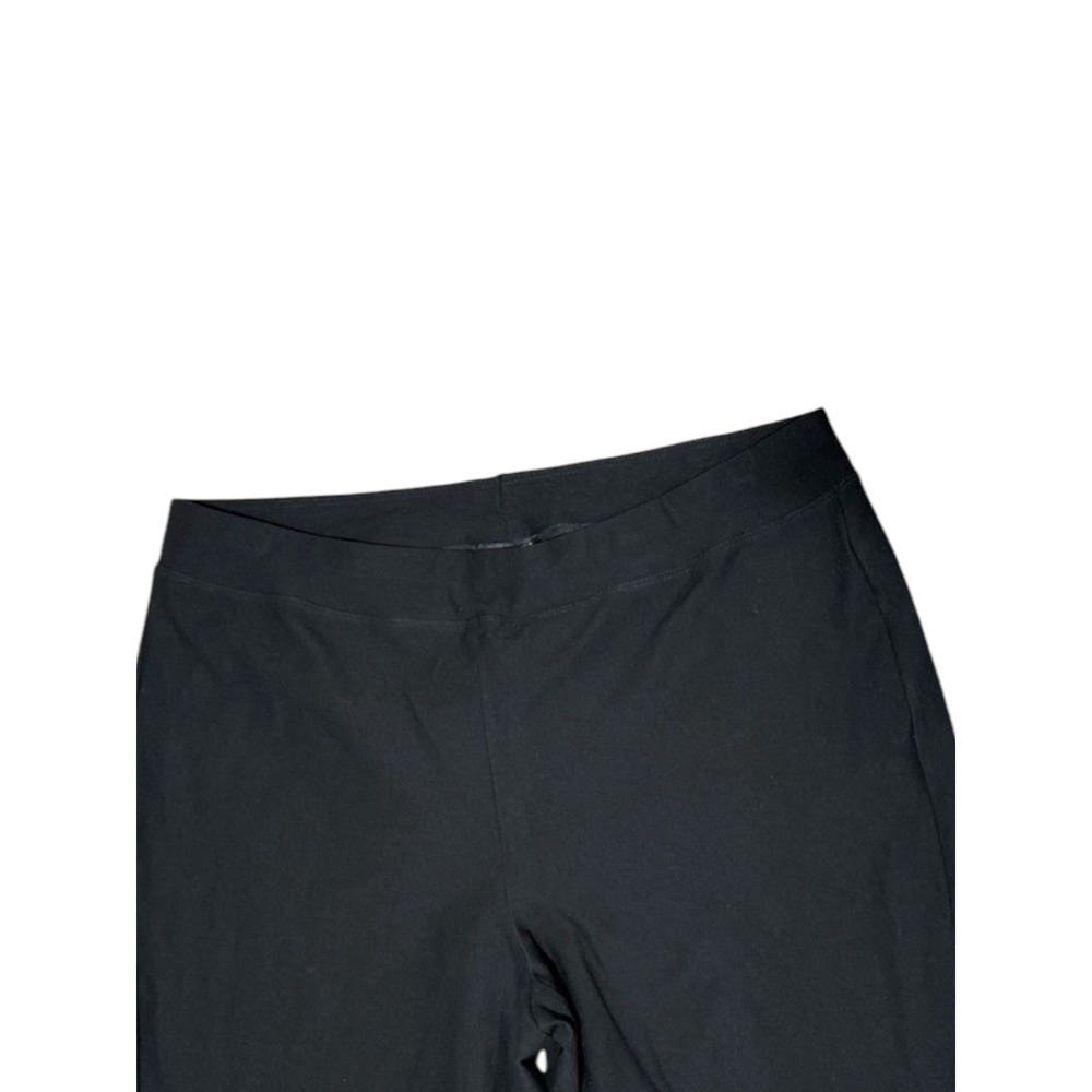 Eileen Fisher Black Slim Ankle Pants Women's Size L Stretch Pull-On Ponte - Picture 5 of 12